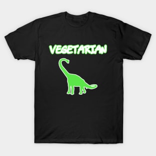 Vegetarian Long Neck Brachiosaurus Diet Funny T-Shirt